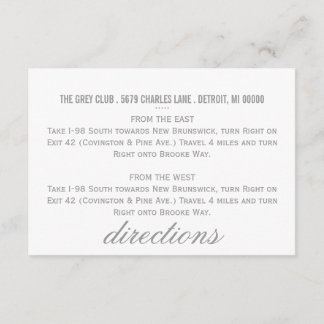 D'accompagnement Carte de direction | Chevron