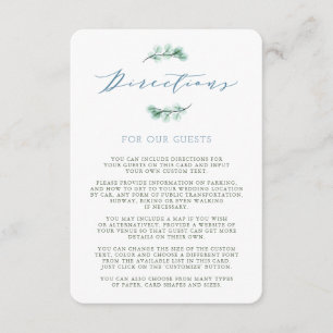 D'accompagnement Carte de Direction de Mariage de Jardin de Plantes