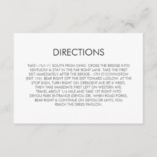 D'accompagnement Carte de direction du Mariage Tangram Heart