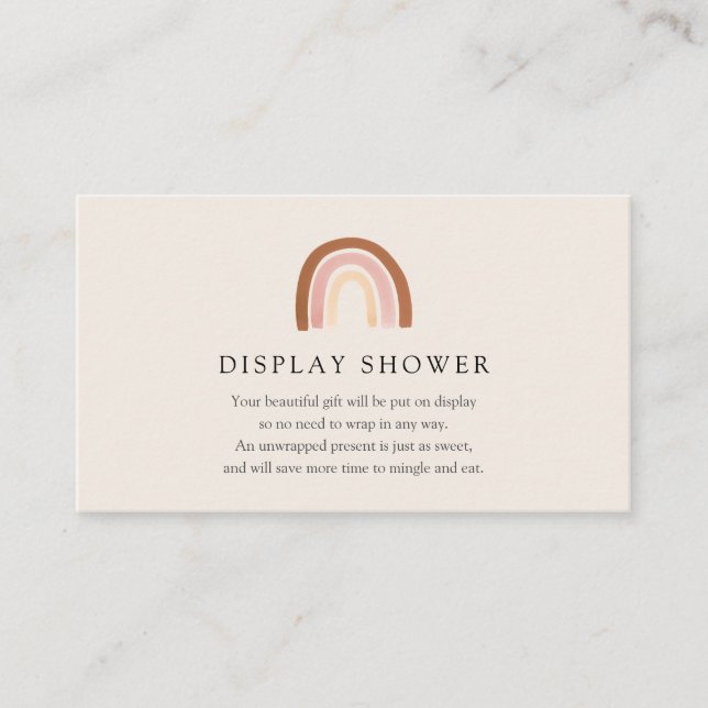 D'accompagnement Carte de douche à arc-en-ciel rose (Devant)