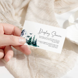 D'accompagnement Carte de douche d'hiver