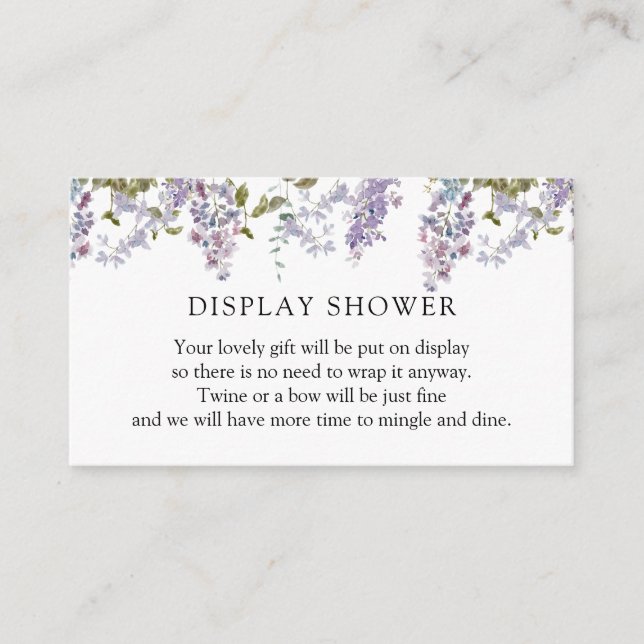 D'accompagnement Carte de douche Lilac et Lavender (Devant)