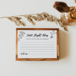 D'accompagnement Carte de Fête des mariées gothique Date Night Idea