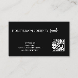 D'accompagnement Carte de fonds de lune de miel avec code QR pour l