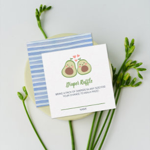 D'accompagnement Carte de jeu à rabat Baby shower Avocado