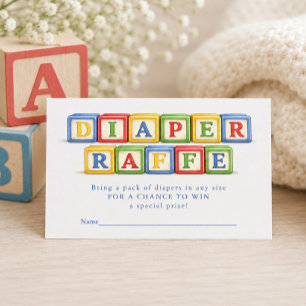 D'accompagnement Carte de jeu de tirage au sort de couche pour Baby