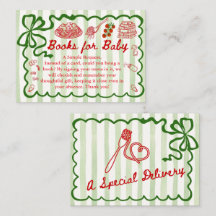 Carte de la bibliothèque pour bébé avec cadre à ru