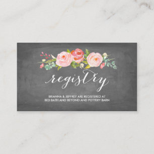 D'accompagnement Carte de liste de mariage florale de jardin de ros