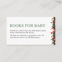 Carte de livres de Noël pour bébé - Encadré pour B