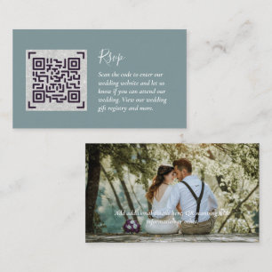 D'accompagnement Carte de mariage avec code QR RSVP PHOTO de LeahG