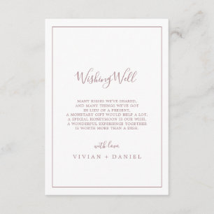 D'accompagnement Carte de Mariage d'or minimaliste Rose