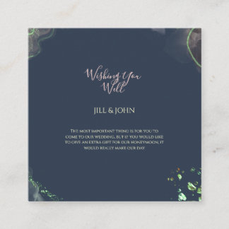 D'accompagnement Carte de mariage Emerald Green  