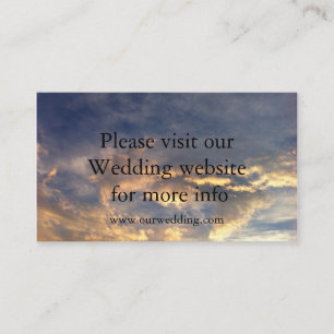 D'accompagnement Carte de mariage Sunset Wedding