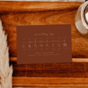 D'accompagnement Carte de montage Mariage en terre cuite