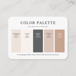 D'accompagnement Carte de Palette de Couleurs de Mariage Rose Chaud