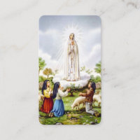 Carte de pétition Notre Dame de Fatima Rosaire