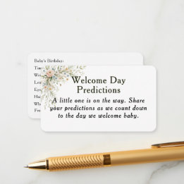 D'accompagnement Carte de prédictions pour bébé Baby in Bloom