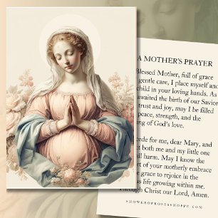 D'accompagnement Carte de prière de la Sainte Mère pour les mères e