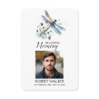 Carte de prière funéraire Dragonfly Memorial Poem