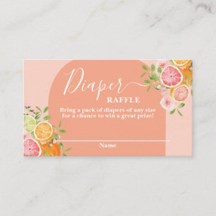 D'accompagnement Carte de rabat Baby shower Citrus