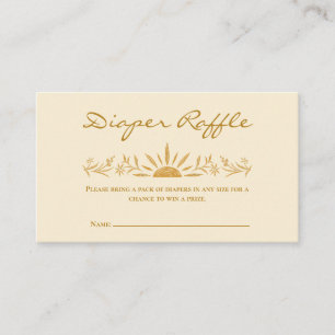 D'accompagnement Carte de rabat Baby shower Sunshine
