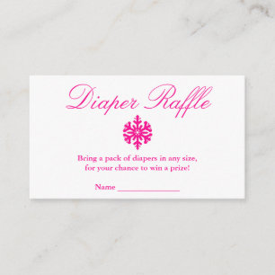 D'accompagnement Carte de rabat de Baby shower de couches de neige 