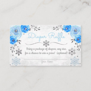 D'accompagnement Carte de rabat de Baby shower de couches de neige 