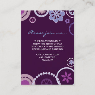 D'accompagnement CARTE DE RÉCEPTION Bat mitzvah KRAZY POLKA DOT Pur