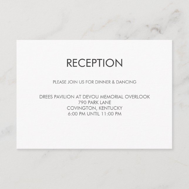 D'accompagnement Carte de réception de mariage Tangram Heart (Devant)