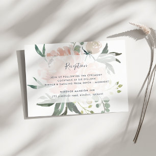 D'accompagnement Carte de réception florale de la mi-été