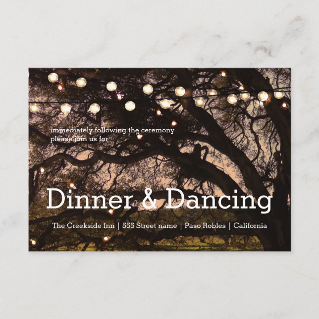 D'accompagnement Carte de Réception Garden Sparkle (Devant)