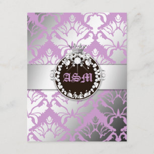 D'accompagnement Carte de réception Reine Shimmer 311-Damask