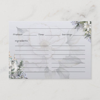 D'accompagnement Carte de recette de base Elegance