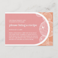 CARTE DE RECETTE DE Fête des mariées Disco Orange