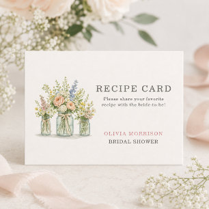 D'accompagnement Carte de recette de pot floral Frais du Marché