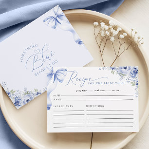 D'accompagnement Carte de recette florale avec quelque chose de ble