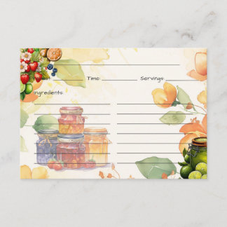D'accompagnement Carte de recette Marmalade