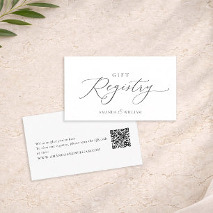 D'accompagnement Carte de registre de mariage à calligraphie élégan