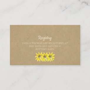 D'accompagnement Carte de Registre Russe Mariage de tournesol