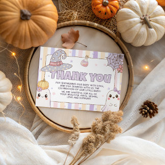 D'accompagnement Carte de remerciement fantôme pastel Un Petit Boo