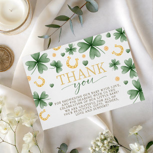 D'accompagnement Carte de Remerciement pour Baby Shower Thème Chanc
