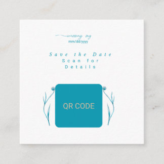 D'accompagnement Carte de rendez-vous à sauvegarder avec code QR po