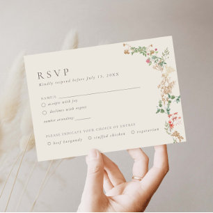 D'accompagnement Carte de réponse de charme de jardin de fleurs sau