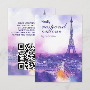 D'accompagnement Carte de réponse en ligne Amour Éternel