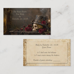 D'accompagnement Carte de réponse gothique Steampunk
