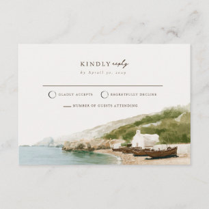 D'accompagnement Carte de réponse par courrier pour mariage italien