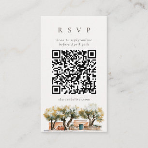 D'accompagnement Carte de réponse QR Code méditerranéen du bosquet