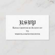 Carte de réponse RSVP
