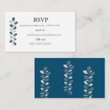 Carte de réponse simple élégante pour RSVP