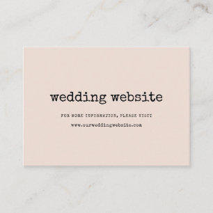 D'accompagnement Carte de site web de mariage à la machine à écrire